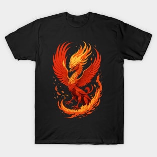 Red Flame Phoenix T-Shirt